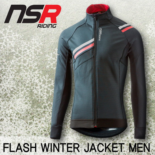 [NSR] 플래시 윈터 자켓 남성용 / 야간라이딩 자전거 바람막이 방풍자켓 / FLASH WINTER JACKET MEN